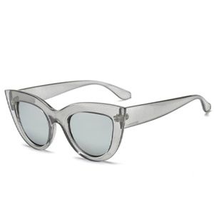 Modern Clear Smoke Cat Eye Sunglasses Fashion 0UV